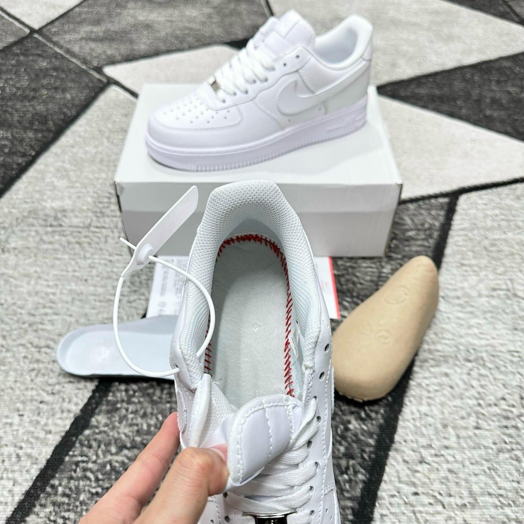 Giày Af1 trắng nam nữ, giày Air Force 1 full trắng bản trung full pk | BigBuy360 - bigbuy360.vn