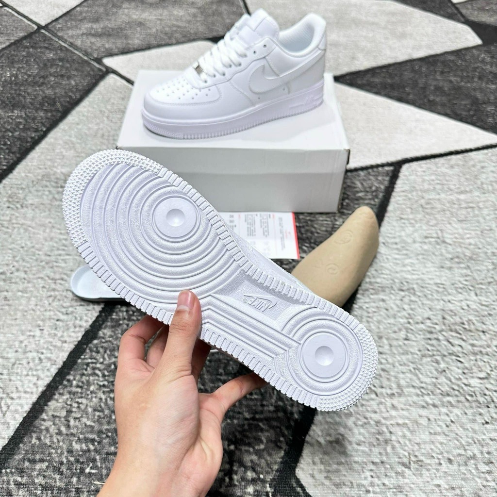 Giày Af1 trắng nam nữ, giày Air Force 1 full trắng bản trung full pk | BigBuy360 - bigbuy360.vn