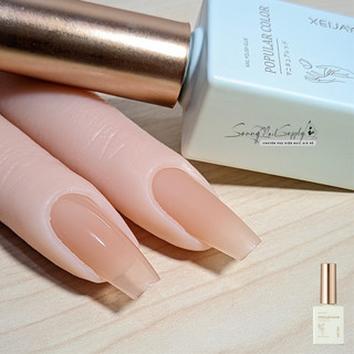 Sơn gel Thạch Nude Nâu mã G10 Popular Color chai 15ml chất sơn đậm đặc bền màu