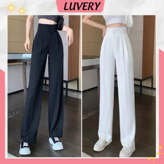 Quần ống suông culottes dài 100cm cạp bản to 7 phân 2khuy siêu Hot QD46