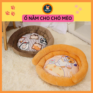Ổ nệm cho thú cưng chó mèo hình tròn sofa Size 50cm