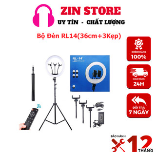 Bộ Đèn Livestream RL14 Size 36cm +Kẹp Điện Thoại  +Chân Đèn - Hỗ trợ Quay TikTok Makeup