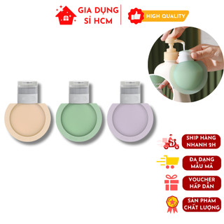 Bộ chiết mỹ phẩm du lịch 3 món 60ml, chai chiết sữa tắm dầu gội đi du lịch tiện lợi đa năng - bộ 3 màu xinh xắn
