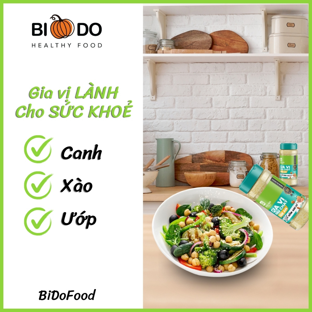 Hạt Nêm Rau Củ Cho Bé Ăn Dặm - Bí Đỏ Food - Bột Nêm Chay Ngưu Bàng