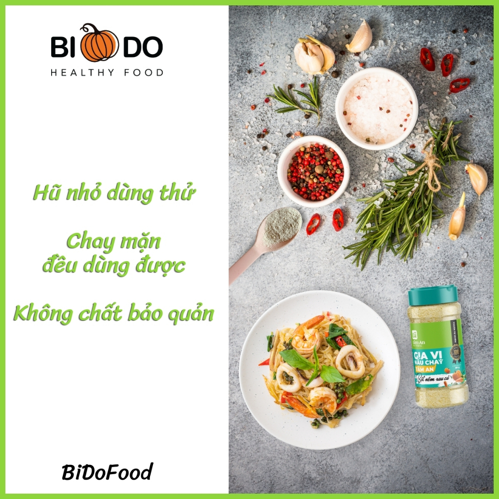 Hạt Nêm Rau Củ Cho Bé Ăn Dặm - Bí Đỏ Food - Bột Nêm Chay Ngưu Bàng