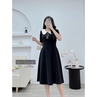 Đầm bigsize Béo Design - Đầm nơ kiểu