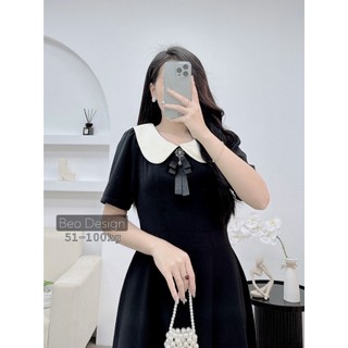 Đầm bigsize Béo Design - Đầm nơ kiểu