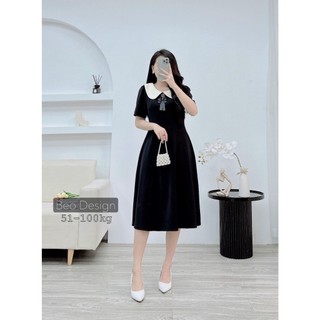 Đầm bigsize Béo Design - Đầm nơ kiểu