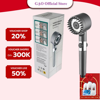 Vòi Hoa Sen Tăng Áp 3 Chế Độ, Đầu Vòi Tăng Áp 3 Chế Độ Chất Liệu Inox Không Gỉ Và Có Gai Masage Siêu Dễ Chịu