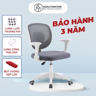 Ghế chống gù cho bé Nghia furniture Ergo-Kid 01, thiết kế công thái học, nâng hạ, tay vịn gấp gọn, bảo hành 3 năm