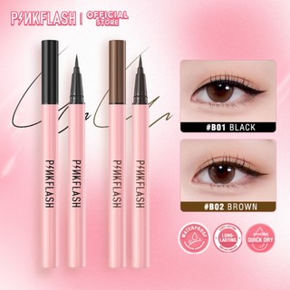 Bút kẻ mắt Pinkflash màu đen màu nâu chất lì chống nước lâu trôi dạng lỏng nhanh khô 30g
