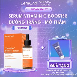 Tinh chất Vitamin C Lemond Booster 30ml dưỡng trắng mờ thâm chống lão hoá