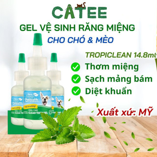 Gel cho chó mèo tropiclean mỹ làm sạch răng, thơm miệng 14.8ml