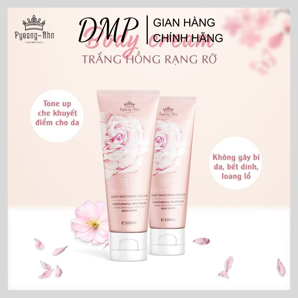 Kem Dưỡng Trắng Da Toàn Thân Pyeong-Ahn Hàn Quốc, Kem Dưỡng Body Nâng Tone Phủ Trắng Cấp Ẩm, Giúp Da Trắng Hồng Tự nhiên