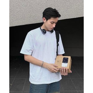 COMBO 03 Áo thun KIRKLAND Unisex Nam Nữ TRẮNG Trơn, Cổ Tròn, 100% Cotton, Oversize - BÔNG SHOP