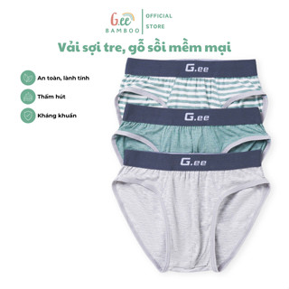 Quần sịp bé trai tam giác ba màu ,Set 3 quần lót, quần sịp bé trai vải sợi tre gỗ sồi đẹp lắm các mẹ ơi size 10-50kg