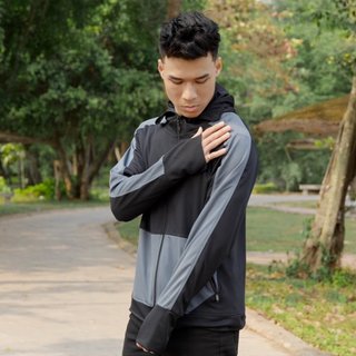 ÁO CHỐNG NẮNG 2 LỚP THÔNG KHÍ PHỐI MÀU CỔ CAO 