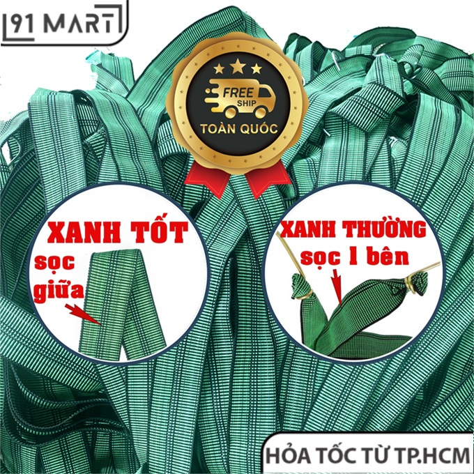 Dây thun ràng/chun chằng hàng/cột đồ xe máy/bản to 5phân/B2 xanh lá phổ biến