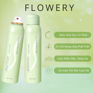 Kem tẩy lông, tẩy lông vùng kín, nách, tay, chân, an toàn không đau rát dung tích 150ml Flowery