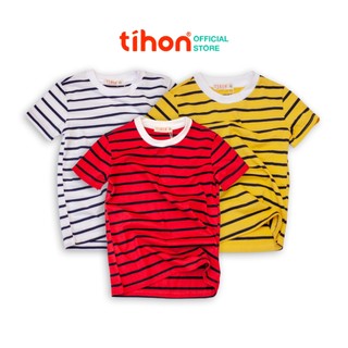 Áo thun cho bé TIHON 100% cotton mềm mại thời trang ACT0650050