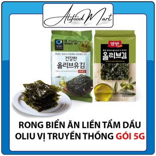 Rong biển ăn liền tẩm dầu oliu vị truyền thống gói 5g