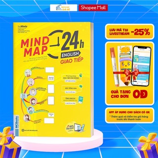 Sách - Mindmap 24h English - Giao Tiếp Tiếng Anh Bằng Sơ Đồ Tư Duy - Kèm App Online