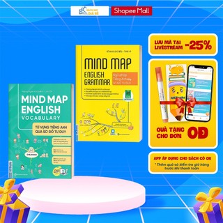 Sách - Combo Mindmap English Grammar và Mindmap English Vocabulary - Học tiếng Anh bằng sơ đồ tư duy phiên bản đặc biệt
