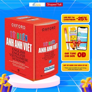 Sách - Từ Điển Anh Anh Việt Bìa Cứng Màu Đỏ Cứng - Giải Nghĩa Chi Tiết