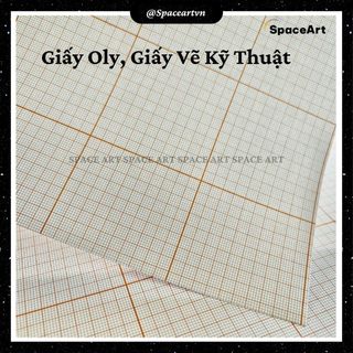 Giấy Ô ly, Giấy Vẽ Kỹ Thuật Ô Ly Khổ 75x100 cm  - Cuộn 10 tờ