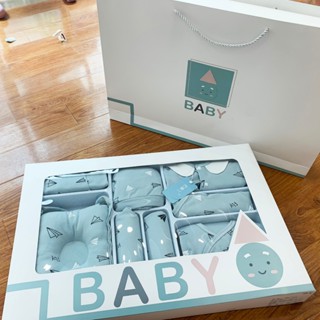  Quà Tặng sơ sinh - set quà tặng đầy tháng cho bé cotton có hộp bé trai bé gái 