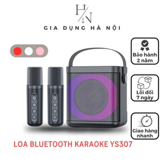 Loa Karaoke Kèm 2 Mic YS-307 SU-YOSD - Có Đèn Led - Sử Dụng Đến 6 Giờ - Đổi Giọng - Loa Bluetooth YS-307 - BH 2 Năm