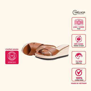 Dép Đế Xuồng Trung Niên Cao Cấp Cực Sang Trọng Thương Hiệu Thiều Hoa DX2B0006