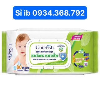 Khăn ướt Unifresh 80 tờ không mùi