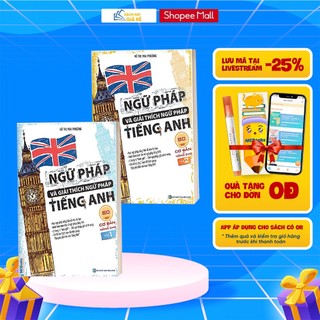 Sách - Combo Ngữ Pháp Và Giải Thích Ngữ Pháp Tiếng Anh Cơ Bản Và Nâng Cao 80/20 (Tập 1 + Tập 2)