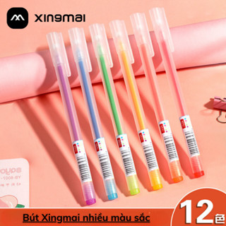 combo 10 Bút gel bút bi nước khô nhanh ngòi 0.5mm nhiều màu viết trơn mực đều nét chữ đẹp bút chính hãng Xingmai RESUN