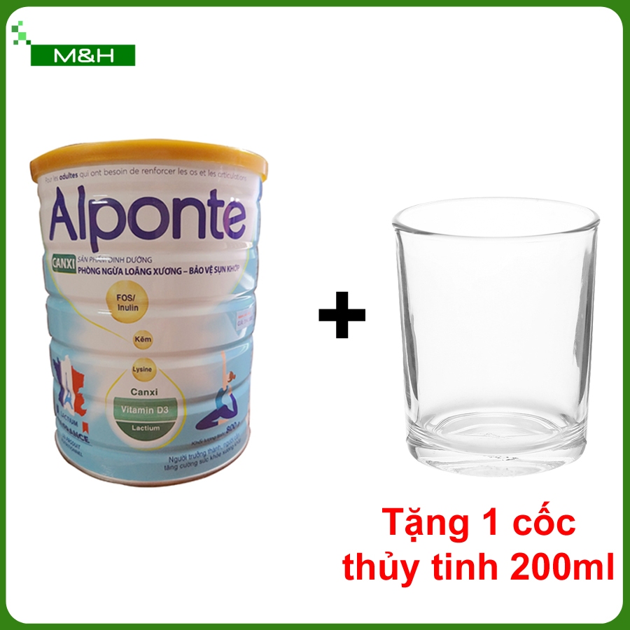 Sữa Alponte Canxi Nano 800 gr | dành cho người già, lớn tuổi, xương khớp | phòng loãng xương, sụn khớp | ALPONTE MILK