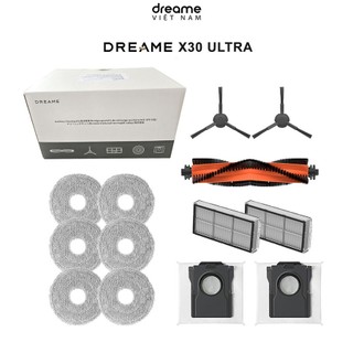 Bộ phụ kiện dùng cho robot hút bụi lau nhà Dreame X30 Ultra - Hàng Chính Hãng