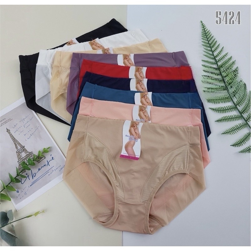 5424 - Quần Lót Nữ Thun Lạnh Cạp Cao Hàng Cao Cấp