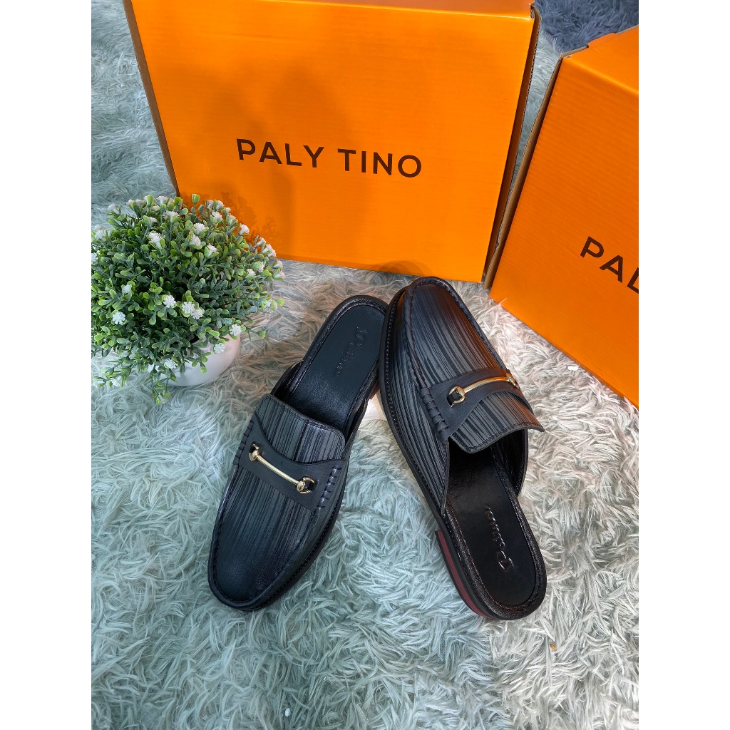 Giày Sục Nam Da Bò Cao Cấp PALYTINO Giày Lười Da Nam Đẹp Không Gót Phong Cách Mới Trẻ Trung Thời Trang mã G119 | BigBuy360 - bigbuy360.vn