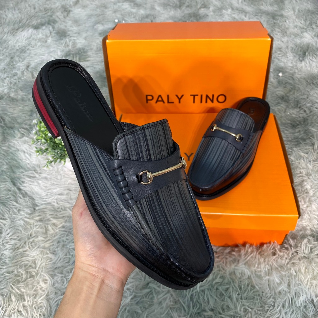 Giày Sục Nam Da Bò Cao Cấp PALYTINO Giày Lười Da Nam Đẹp Không Gót Phong Cách Mới Trẻ Trung Thời Trang mã G119