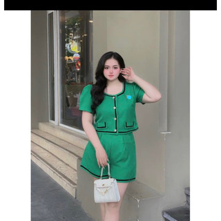 bigsize (55-90kg)bộ dạ text 5 màu