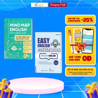Sách - Combo Mindmap English Vocabulary Và Easy English Conversation - Kèm App Học Online