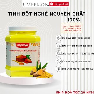 Tinh bột nghệ UMEEMON nguyên chất 100% thiên nhiên không pha trộn cải thiện sức khoẻ thể chất và tinh thần hộp 500gr