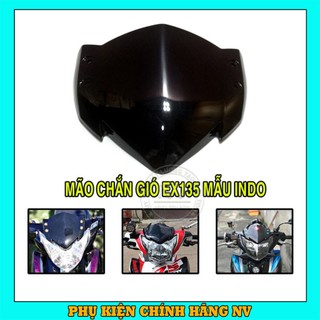 Mão chắn gió ex135 kiểu dáng indo - màu đen