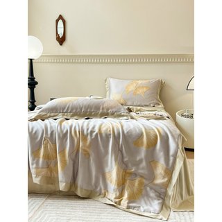 Bộ chăn ga gối lụa Tencel chăn hè 5 món