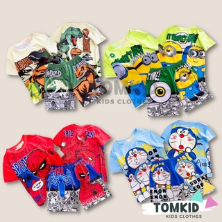 9-13Kg Bộ thun lạnh bé trai, đồ bộ cho bé Spideman siêu nhân chất thoáng mát co giãn không nhão  Tomkids