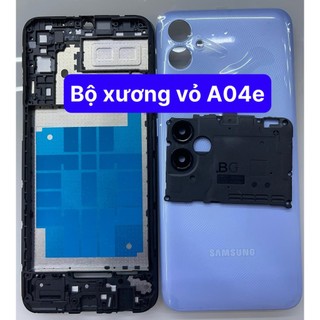 Bộ xương+ vỏ+khay sim+phím bấm+kính camera điện thoại sam sung a04e-lên máy đẹp