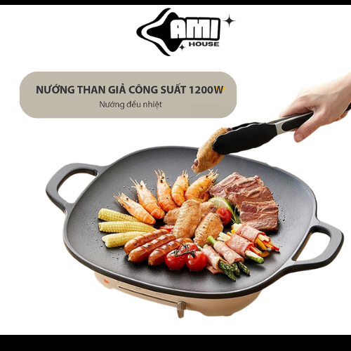 Chảo nướng điện mini, Chảo nướng điện đa năng thông minh cao cấp