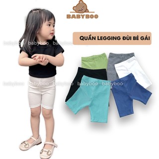 Quần Legging Bé Gái Dáng Đùi Chất Zip Cao Cấp, Dễ Phối Đồ - BabyBoo-LGN
