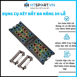 Dụng Cụ Hít Đất, Dụng Cụ Chống Đẩy Bản Nâng Cấp 34 Lỗ Đa Năng Tập Gym Tại Nhà